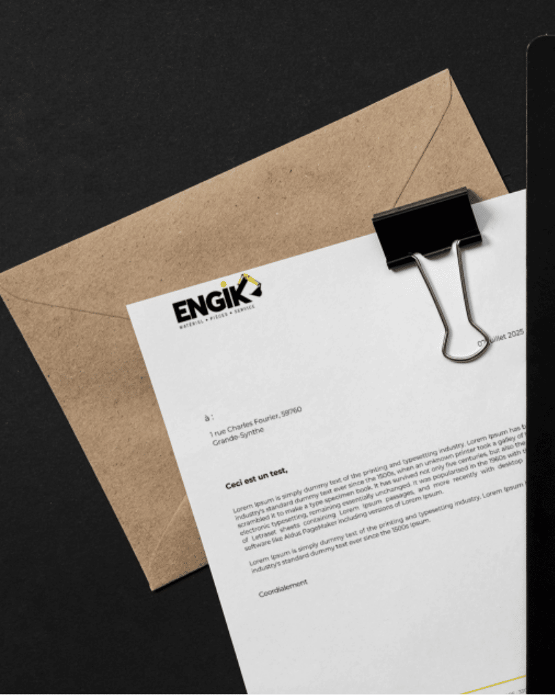 Engik supports imprimés